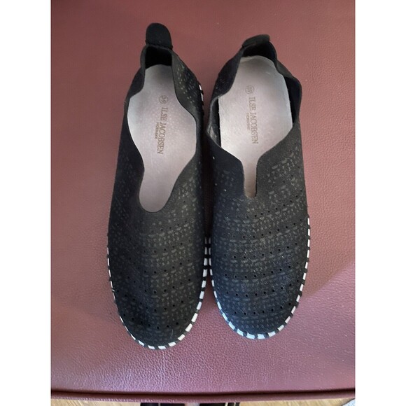Isle Jacobson The Tulip Shoes Black Size 8.5/39. - Picture 1 of 10